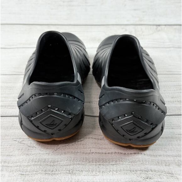 Sperry Water Strider Black Rubber Slip On Shoe Mens Size 7 Women's Size 8 - Picture 3 of 7